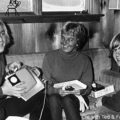 Christmas in Vermont in 1970 with sons Ted and Fred