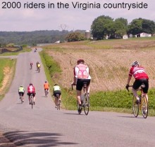Bike Virginia riders enroute
